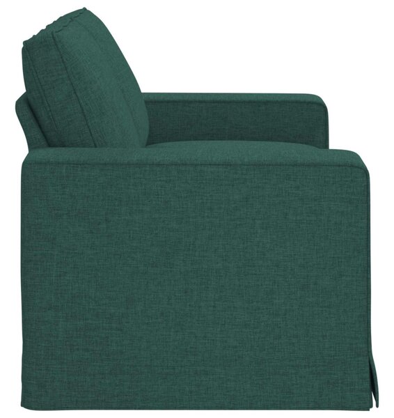 VidaXL Kanapé Sötétzöld 162 x 80 x 82 cm szövet