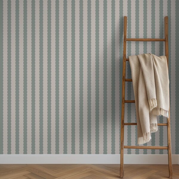 Tapéta Olívazöld hullámos csíkok minimalista stílusban, Tapétá geometria, Tapétá geometria csíkok, a01182v1 : Uwalls.hu