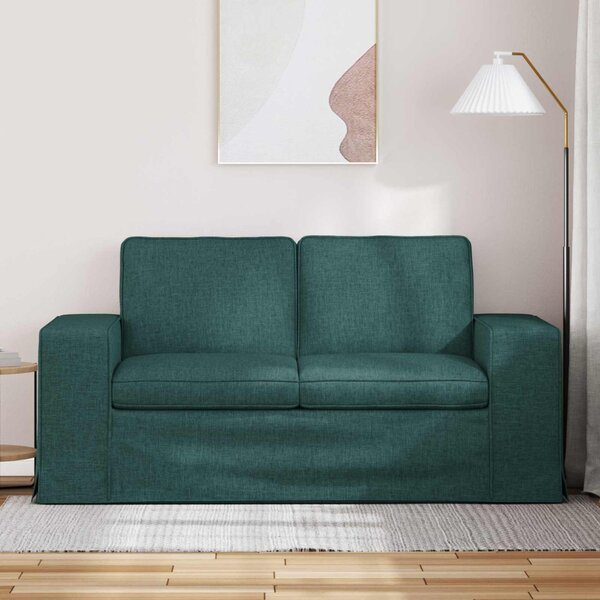 VidaXL Kanapé Sötétzöld 162 x 80 x 82 cm szövet