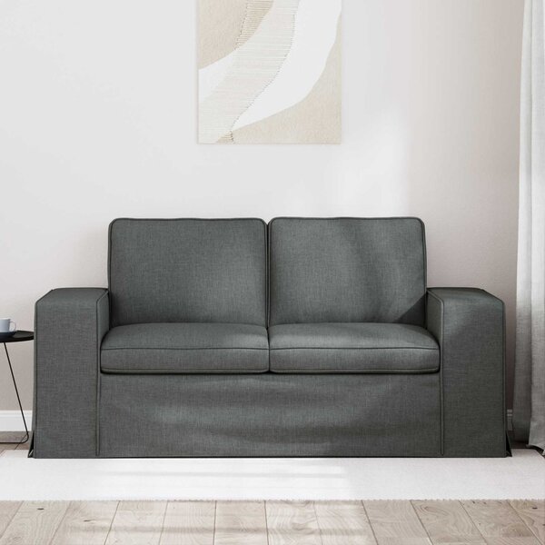 VidaXL Kanapé Sötétszürke 162 x 80 x 82 cm szövet