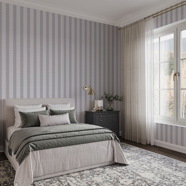 Tapéta Szürke, hullámos csíkok minimalista stílusban, Tapétá geometria, Tapétá geometria csíkok, a01182v4 : Uwalls.hu