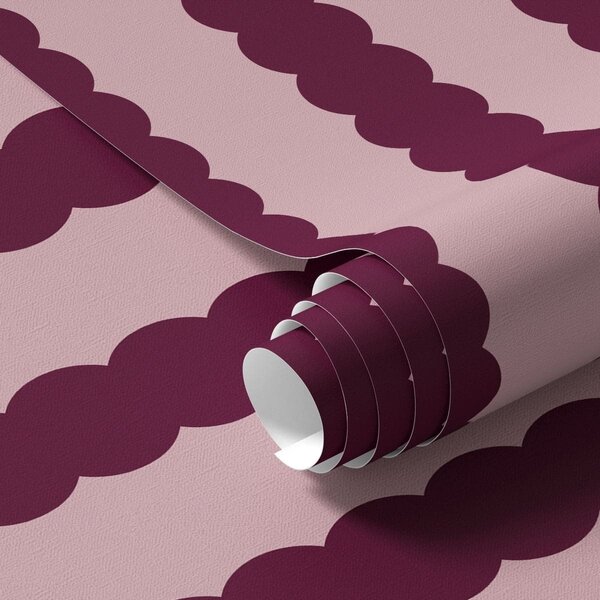 Tapéta Burgundi hullámos csíkok minimalista stílusban, Tapétá geometria, Tapétá geometria csíkok, a01182v5 : Uwalls.hu