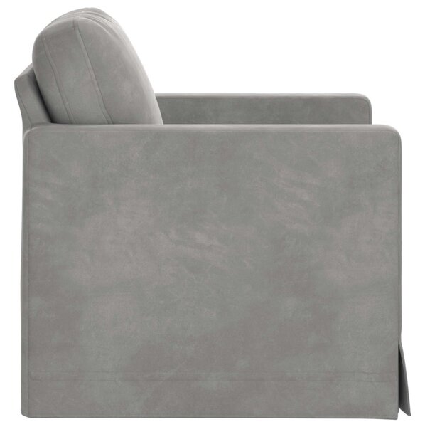 VidaXL Kanapé Világosszürke 78 x 78 x 80 cm Bársony