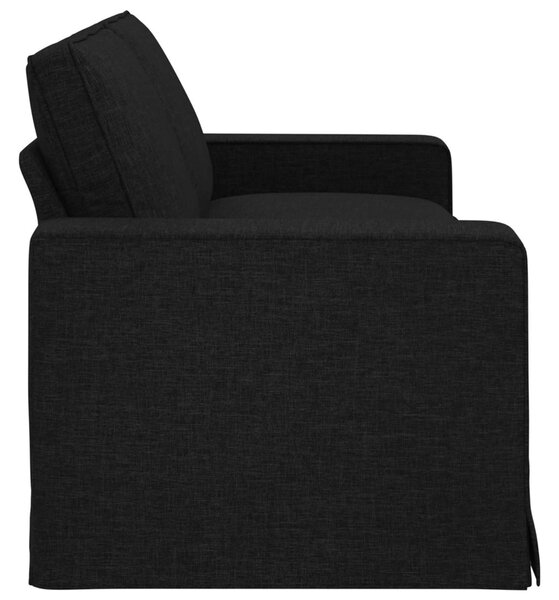 VidaXL Kanapé Fekete 222 x 80 x 82 cm szövet
