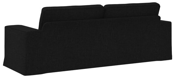 VidaXL Kanapé Fekete 222 x 80 x 82 cm szövet