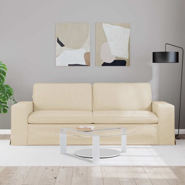 Kanapé Krém 222 x 80 x 82 cm szövet