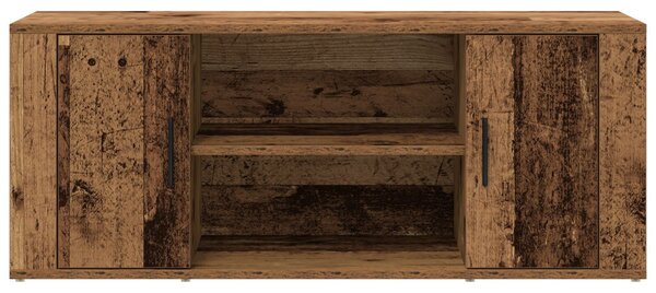 TV Szekrény Régi Fa 100x35x40 cm Mérnöki Fa