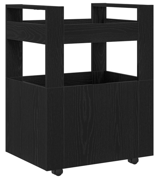 Konyhai kocsi Musta tammi 60 x 45 x 80 cm Faanyag