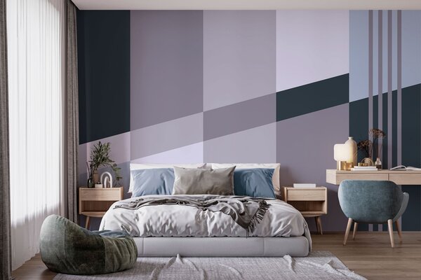 Fotótapéta Visszafogott geometrikus minták szürke és kék árnyalatokban, Fotótapéta geometria, w05390v1 : Uwalls.hu