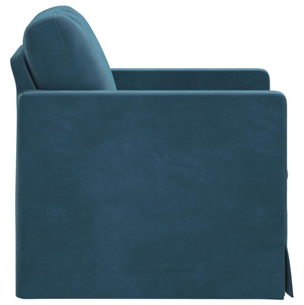 VidaXL Kanapé Kék 78 x 78 x 80 cm Bársony
