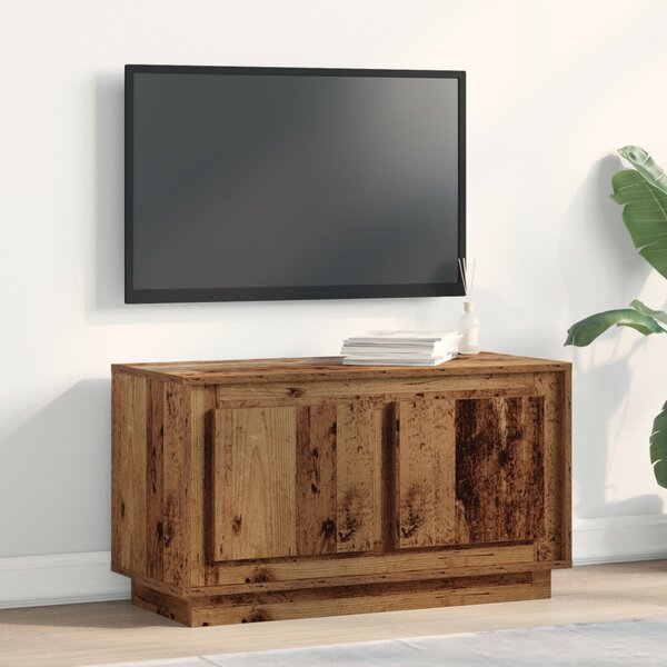 TV szekrény régi fa 80x35x45 cm mérnöki fa