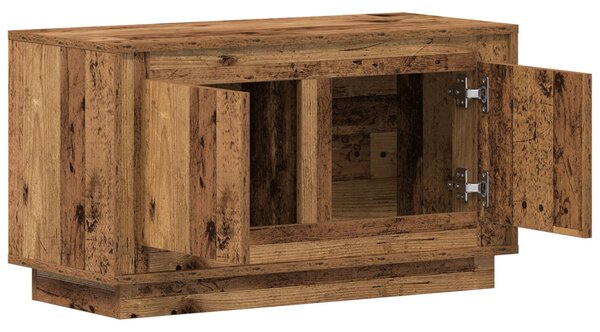 TV szekrény régi fa 80x35x45 cm mérnöki fa