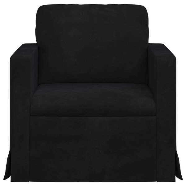 Kanapé Fekete 78 x 78 x 80 cm Bársony