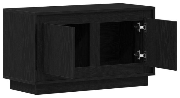 TV szekrény Musta tammi 80 x 35 x 45 cm Faanyag