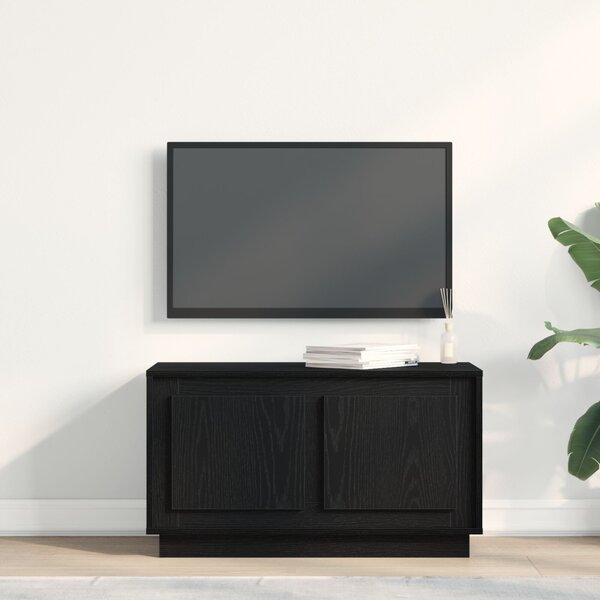 TV szekrény Musta tammi 80 x 35 x 45 cm Faanyag