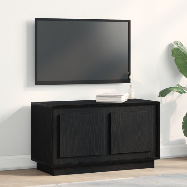 TV szekrény Musta tammi 80 x 35 x 45 cm Faanyag