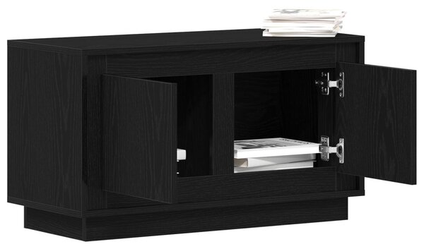 TV szekrény Musta tammi 80 x 35 x 45 cm Faanyag
