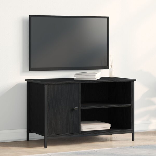 TV szekrény Musta tammi 80 x 40 x 50 cm Faanyag
