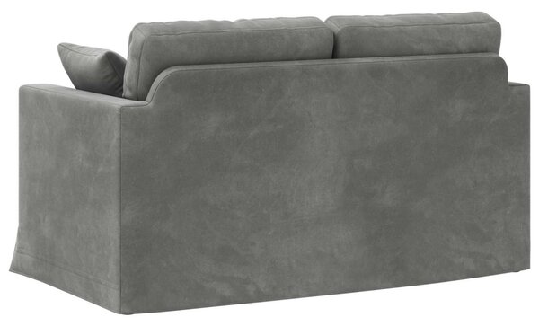 VidaXL Kanapé Sötétszürke 138 x 78 x 80 cm Bársony
