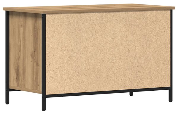 TV szekrény Mesteri tölgy 80x40x50 cm Mérnöki fa és acél