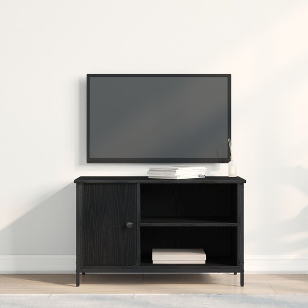 TV szekrény Musta tammi 80 x 40 x 50 cm Faanyag