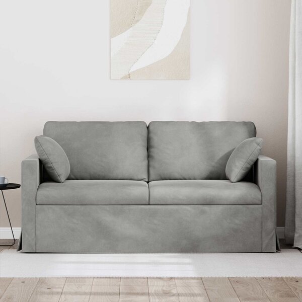 VidaXL Kanapé Világosszürke 158 x 78 x 80 cm Bársony