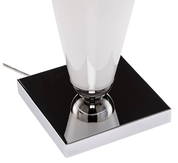 Argon Lund asztali világítás, fehér/opál, magasság 70 cm, Fehér / opál, Nappali / Étkező, Textil / szövet / selyem, Modern