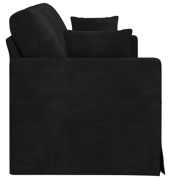 VidaXL Kanapé Fekete 198 x 78 x 80 cm Bársony