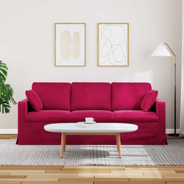 Kanapé Bordó 198 x 78 x 80 cm Bársony