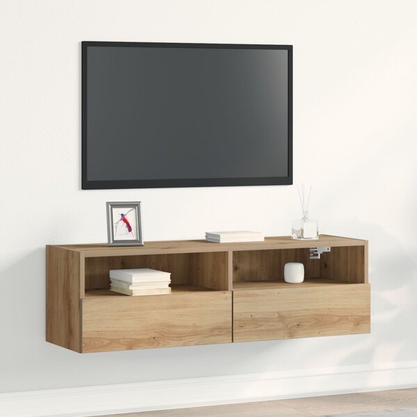 TV Fali Szekrény Artisan Tölgy 100x30x30 cm Mérnöki Fa