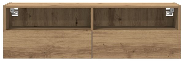TV Fali Szekrény Artisan Tölgy 100x30x30 cm Mérnöki Fa