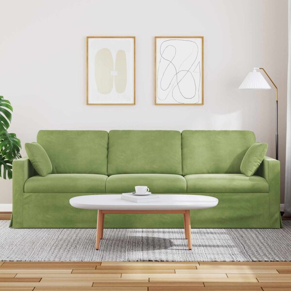 Kanapé Világos zöld 228 x 78 x 80 cm Bársony