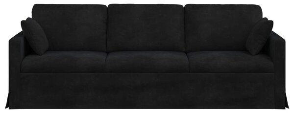 Kanapé Fekete 228 x 78 x 80 cm Bársony