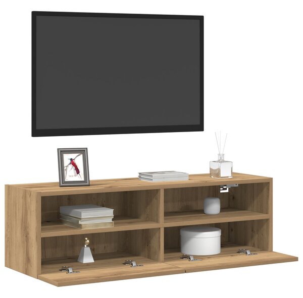 TV Fali Szekrény Artisan Tölgy 100x30x30 cm Mérnöki Fa