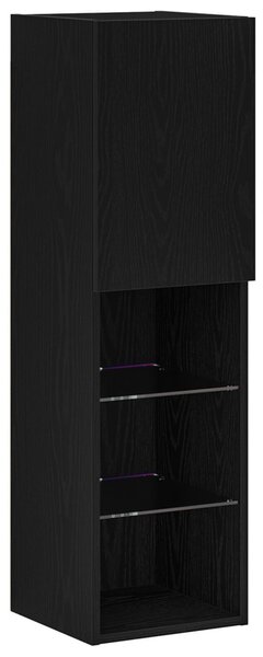 TV szekrény garnitúra 30,5 x 30 x 102 cm Fekete tölgy