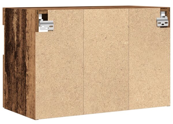 TV Fali Szekrény 2 pcs Régi fa 60 x 30 x 40 cm Faanyag
