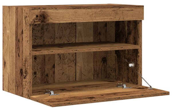TV Fali Szekrény 2 pcs Régi fa 60 x 30 x 40 cm Faanyag