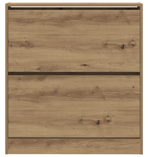 Cipőtároló Fekvő Zsúfolt Tölgy 80x21x87,5 cm