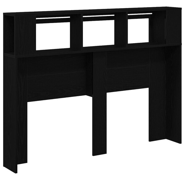 LED ágytámla Musta tammi 140 x 18,5 x 103,5 cm Faanyag