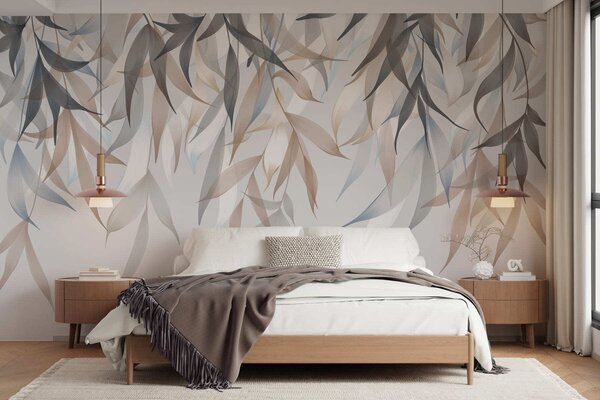 Fotótapéta Lógó hosszú levelek, Fotótapéta modern, w05523 : Uwalls.hu