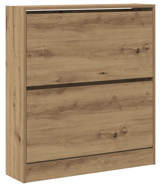 Cipőtároló Fekvő Zsúfolt Tölgy 80x21x87,5 cm