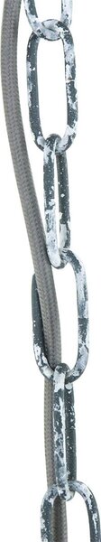 Steinhauer Mexlite Densi függőlámpa, szürke, Ø 47 cm, fém, dimmelhető, Alu / szürke / cink, Nappali / Étkező, fém, Indusztriális dizájn