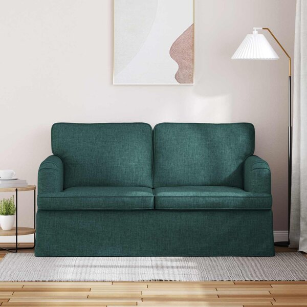 VidaXL Kanapé Sötétzöld 144 x 80 x 85 cm szövet