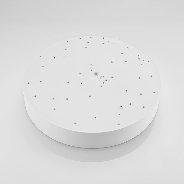 Arcchio LED mennyezeti lámpa Noabelle, Ø 60 cm, fehér, fém, dimmelhető, Fehér / opál, Konyha, fém, Modern