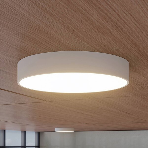 Arcchio LED mennyezeti lámpa Noabelle, Ø 60 cm, fehér, fém, dimmelhető, Fehér / opál, Konyha, fém, Modern