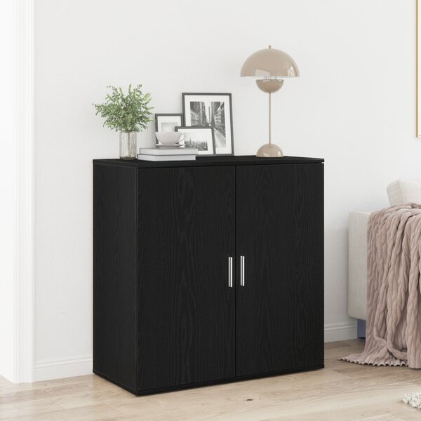 Fekete tölgy oldalbüfé 79x38x80 cm Szerelt fából