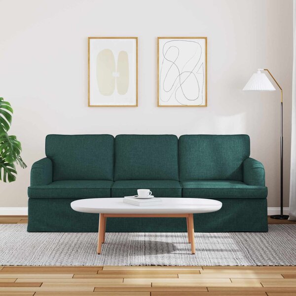 VidaXL Kanapé Sötétzöld 201 x 80 x 85 cm szövet