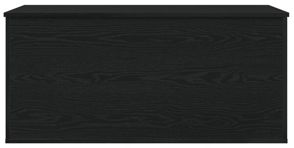 Tárolódoboz Fedéllel Fekete Tölgy 100x42x46 cm Mérnöki Fa