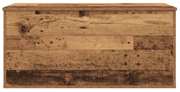 Tároló Doboz tárolóval Régi fa 100 x 42 x 46 cm Faanyag