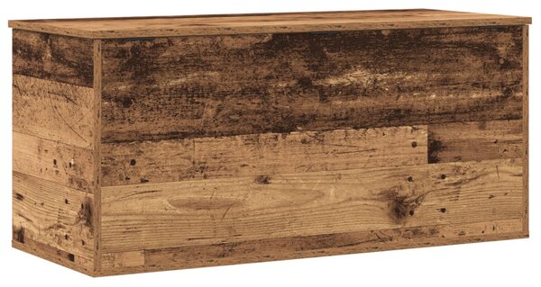 Tároló Doboz tárolóval Régi fa 100 x 42 x 46 cm Faanyag